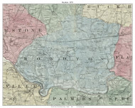Boydton - Mecklenburg County, Virginia 1870 Old Town Map Custom Print - Mecklenburg Co.