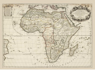 ca 1660 Map of Africa by Jaillot