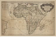 ca 1700 Map of Africa by Jaillot