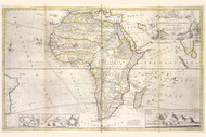 1736 Map of Africa by Moll