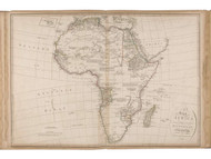 1787 Map of Africa by D'Anville