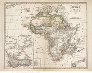 1788 Map of Africa by Reichard