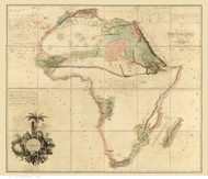 1802 Map of Africa by Arrowsmith
