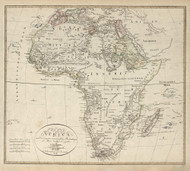 1804 Map of Africa by Reinecke