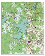 Canobie Lake 1953-1968 - Custom USGS Old Topo Map - New Hampshire - South East