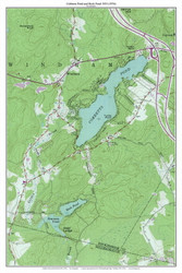 Cobbetts Pond and Rock Pond 1953 - Custom USGS Old Topo Map - New Hampshire - South East
