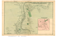 Great Barrington Village (Partial) & Van Deusenville, Massachusetts 1876 Old Town Map Reprint - Berkshire Co.