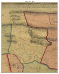 District No. 5 - Rockbridge County, Virginia 1860 Old Town Map Custom Print - Rockbridge County