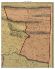 District No. 6 - Rockbridge County, Virginia 1860 Old Town Map Custom Print - Rockbridge County