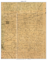 Hudson, Wisconsin 1857 Old Town Map Custom Print - Walworth Co.