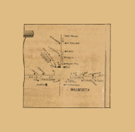 Walworth Village, Wisconsin 1857 Old Town Map Custom Print - Walworth Co.