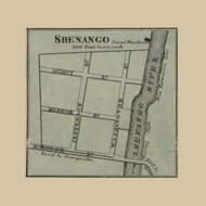 Shenango Village, Jefferson Township, Pennsylvania 1860 Old Town Map Custom Print - Mercer Co.