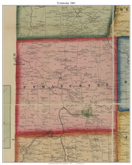 Pymatuning Township, Pennsylvania 1861 Old Town Map Custom Print - Mercer Co.