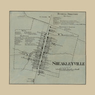 Sheakleyville Borough, Pennsylvania 1867 Old Town Map Custom Print - Mercer Co.