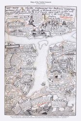 Turbid Amazon, 1902 - Rudyard Kipling Novelty Map Reprint