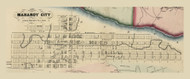 Mahanoy City, Pennsylvania 1864 Old Town Map Custom Print - Schuylkill Co.