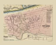 Port Carbon Borough, Pennsylvania 1864 Old Town Map Custom Print - Schuylkill Co.