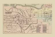 Tremont Village, Pennsylvania 1864 Old Town Map Custom Print - Schuylkill Co.