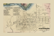 Orwigsburg, West Brunswick Township, Pennsylvania 1864 Old Town Map Custom Print - Schuylkill Co.