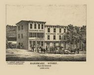 Ashland Hardware Store, Pennsylvania 1864 Old Town Map Custom Print - Schuylkill Co.