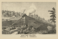 Bear Run Colliery, Pennsylvania 1864 Old Town Map Custom Print - Schuylkill Co.