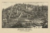 Keystone Colliery, Pennsylvania 1864 Old Town Map Custom Print - Schuylkill Co.