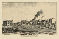 Tremont Iron Works, Pennsylvania 1864 Old Town Map Custom Print - Schuylkill Co.