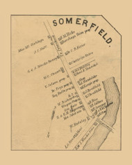 Somerfield Village, Addison Township, Pennsylvania 1860 Old Town Map Custom Print - Somerset Co.