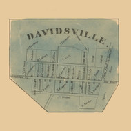 Davidsville, Conemaugh Township, Pennsylvania 1860 Old Town Map Custom Print - Somerset Co.