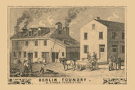 Berlin Foundry, Pennsylvania 1860 Old Town Map Custom Print - Somerset Co.