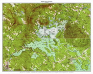 Squam Lake 1928-1958 - Custom USGS Old Topo Map - New Hampshire