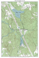 Walker Pond and Pillsbury Lake 2000 - Custom USGS Old Topo Map - New Hampshire - Frank-Henn