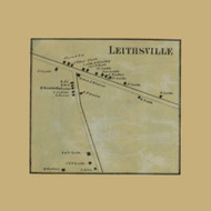 Leithsville, Lower Saucon Township, Pennsylvania 1860 Old Town Map Custom Print - Northampton Co.