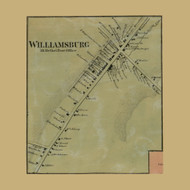 Williamsburg Village, Upper Mt. Bethel Township, Pennsylvania 1860 Old Town Map Custom Print - Northampton Co.