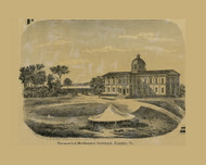 Farmers and Mechanics Institute, Pennsylvania 1860 Old Town Map Custom Print - Northampton Co.