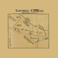 Laporte Tannery, Laporte Township, Pennsylvania 1872 Old Town Map Custom Print - Sullivan Co.