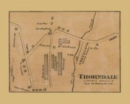 Thorndale Village, Laporte Township, Pennsylvania 1872 Old Town Map Custom Print - Sullivan Co.