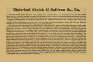 History of Sullivan County, Pennsylvania 1872 Old Town Map Custom Print - Sullivan Co.