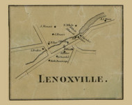 Lenoxville, Lenox Township, Pennsylvania 1858 Old Town Map Custom Print - Susquehanna Co.