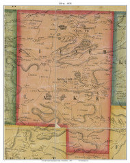 Silver Township, Pennsylvania 1858 Old Town Map Custom Print - Susquehanna Co.