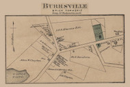 Burrsville Village, Brick - , New Jersey 1872 Old Town Map Custom Print - Ocean Co.