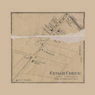 Cedar Creek Village, Lacey - , New Jersey 1872 Old Town Map Custom Print - Ocean Co.
