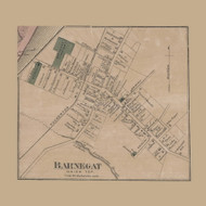 Barnegat Village, Union - , New Jersey 1872 Old Town Map Custom Print - Ocean Co.