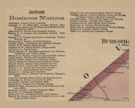Jackson Business Directory - , New Jersey 1872 Old Town Map Custom Print - Ocean Co.