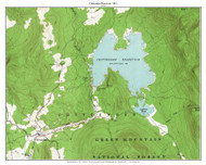 Chittenden Reservoir 1961 1961 - Custom USGS Old Topo Map - Vermont