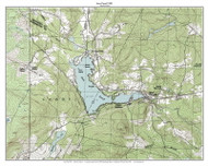 Joes Pond 1983 1983 - Custom USGS Old Topo Map - Vermont