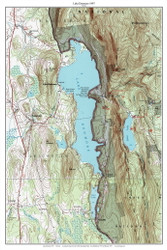 Lake Dunmore 1997 1997 - Custom USGS Old Topo Map - Vermont