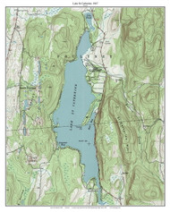 Lake St Catherine 1967 1967 - Custom USGS Old Topo Map - Vermont