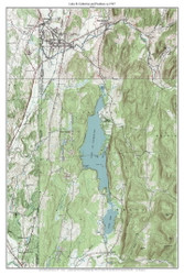 Lake St Catherine and Poultney 1967 1967 - Custom USGS Old Topo Map - Vermont