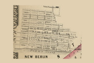 New Berlin Village, Jackson Township, Pennsylvania 1856 Old Town Map Custom Print - Union Co.